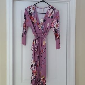 NWT pink blush maternity 3/4 sleeve dress